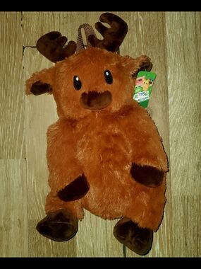 Critter Collection Plush Brown Moose Plush Bag